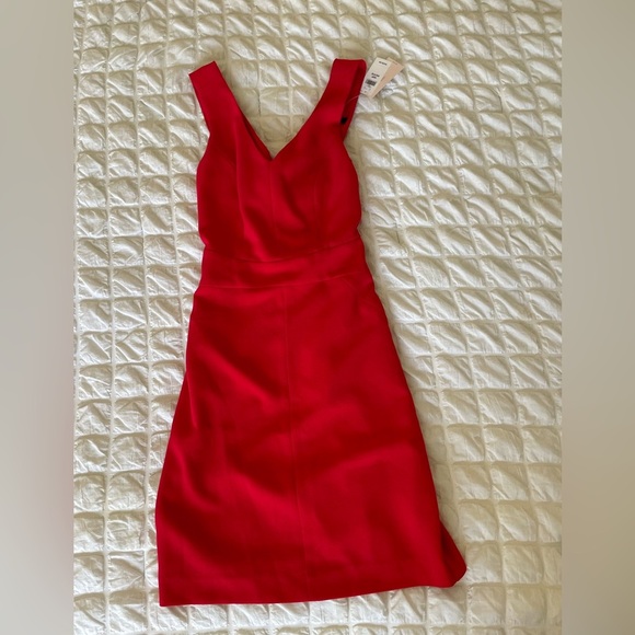 Banana Republic Vibrant Red Criss Cross Back Dress - Picture 1 of 7